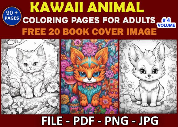 Download Kawaii Animal Coloring Pages for Adults - Coloring pages for adults Collection