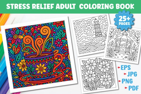 Download Stress Relief Coloring Pages for Adults - Coloring pages for adults Collection