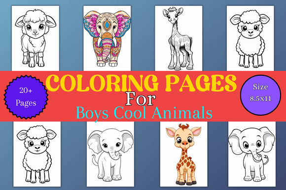 Download Coloring Pages for Boys Cool Animals - Coloring pages for boys Collection
