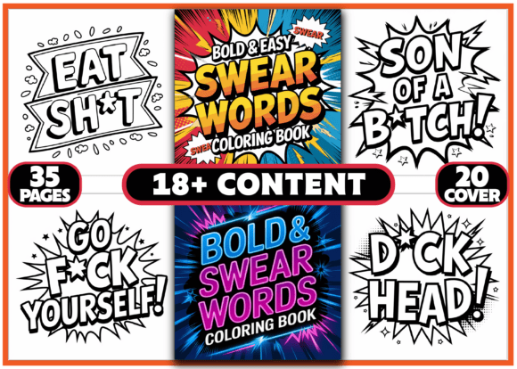 Download 35 Swear Words Coloring Pages for Adults - Coloring pages for adults Collection