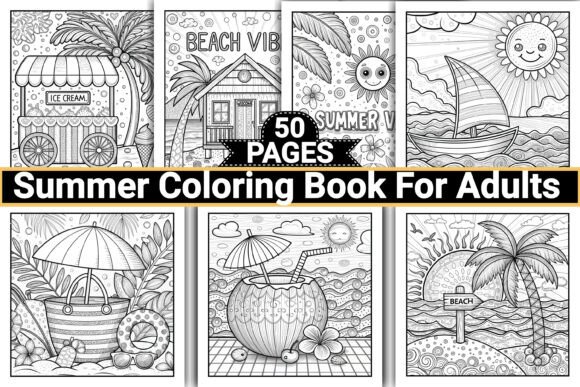 Download Summer Coloring Pages for Adults - Coloring pages for adults Collection