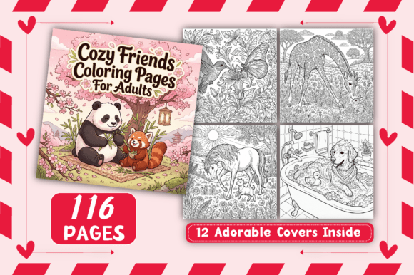 Download Cozy Friends Coloring Pages for Adults - Coloring pages for adults Collection