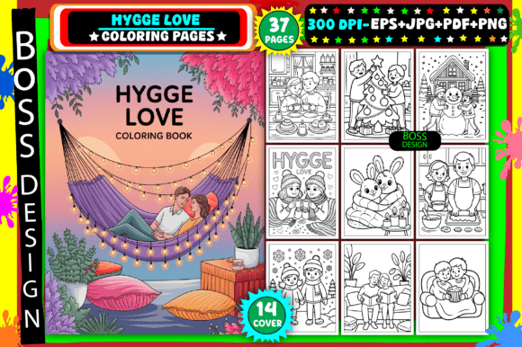 Download Hygge Love Coloring Pages for Adults - Coloring pages for adults Collection