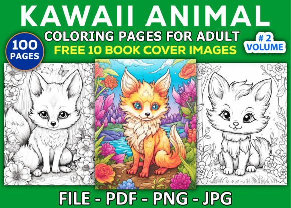 Download Kawaii Animal Coloring Pages for Adults - Coloring pages for adults Collection