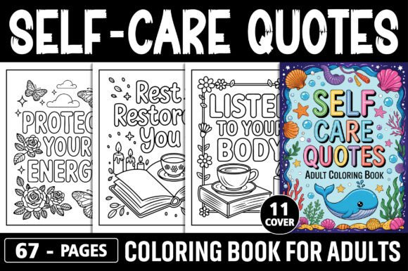 Download Self-Care Coloring Pages for Adults - Coloring pages for adults Collection