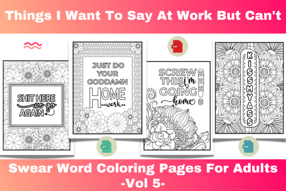 Download Swear Word Coloring Pages for Adults - Coloring pages for adults Collection