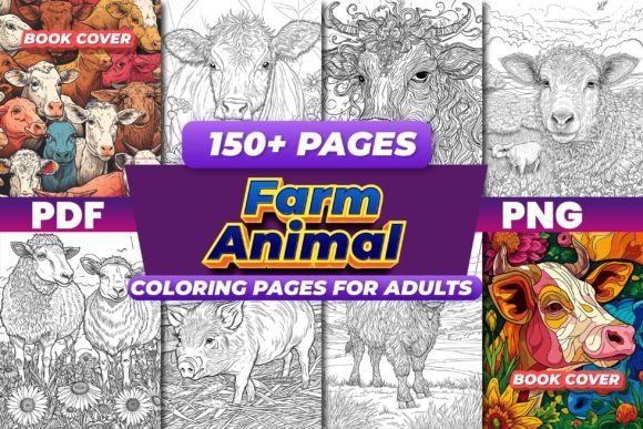 Download Farm Animal Coloring Pages for Adults - Coloring pages for adults Collection