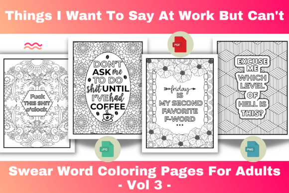 Download Swear Word Coloring Pages for Adults - Coloring pages for adults Collection