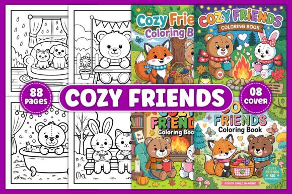 Download Cozy Friends Coloring Pages for Adults - Coloring pages for adults Collection