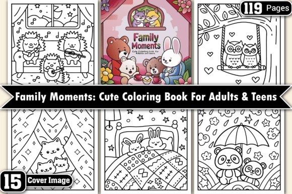 Download Family Moment Coloring Pages for Adults - Coloring pages for adults Collection