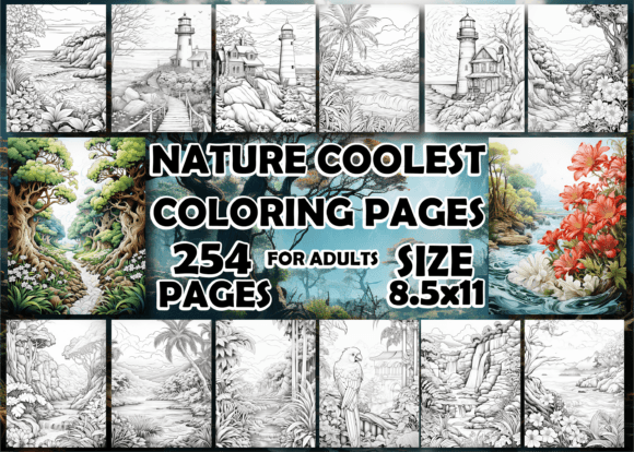 Download Nature Coolest Coloring Pages for Adults - Coloring pages for adults Collection