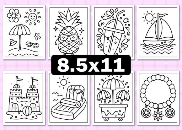 Download Retro Summer Coloring Pages for Adults - Coloring pages for adults Collection