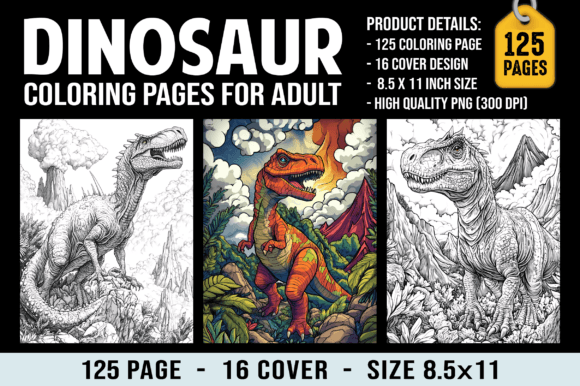 Download Dinosaur Coloring Pages for Adults - Coloring pages for adults Collection